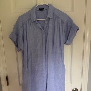 J Crew Baird Mcnutt Linen shirt dress